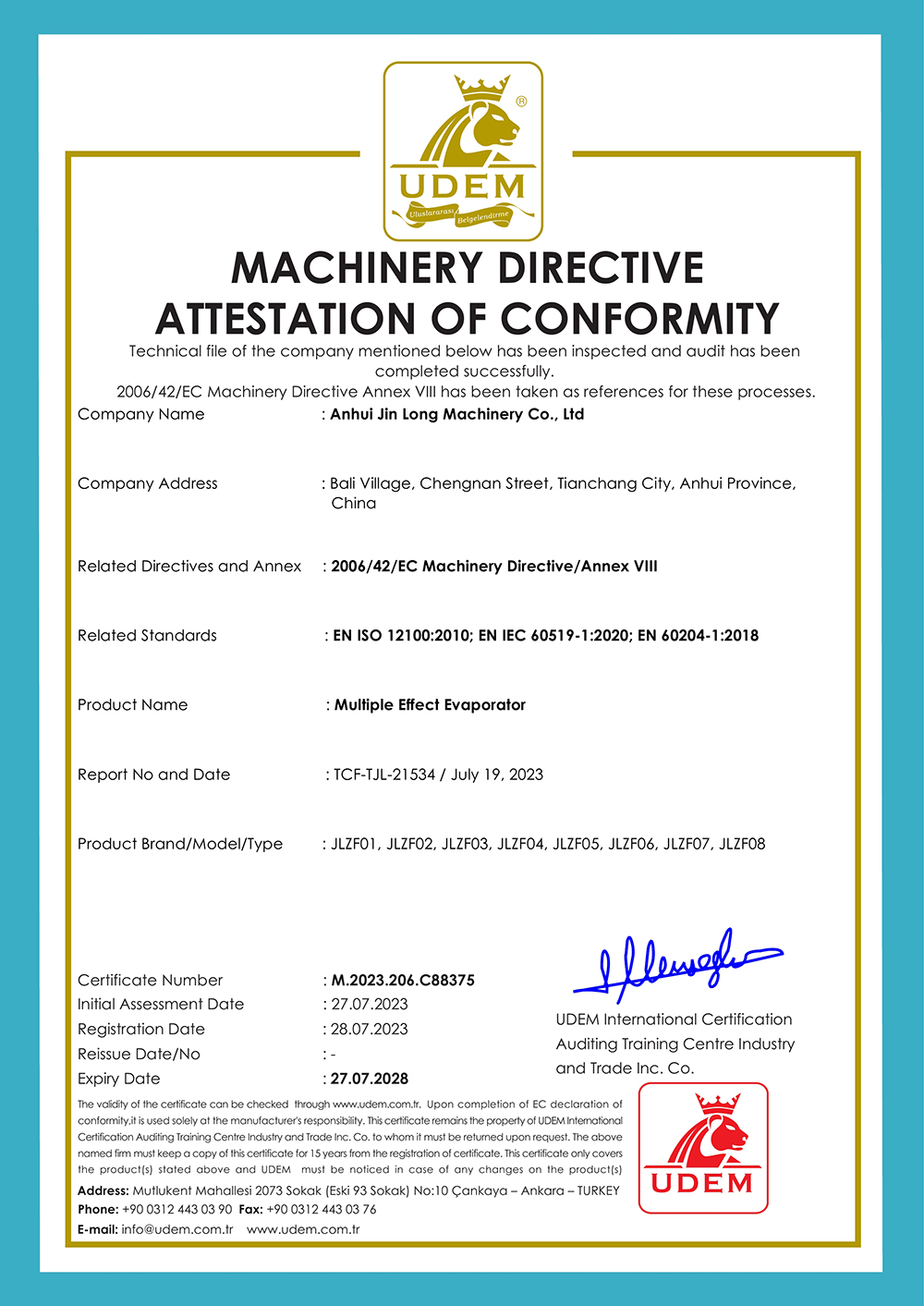 CE certification